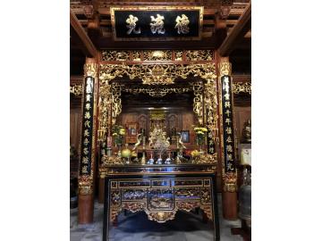 Mẫu bàn thờ đẹp kèm tam sơn