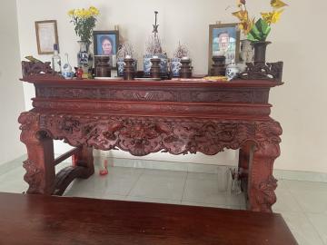 Sập thờ gia tiên đẹp, gỗ Mít, Gụ, Dổi, Lim