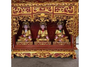 Tượng thờ mẫu gỗ Mít sơn son thếp vàng