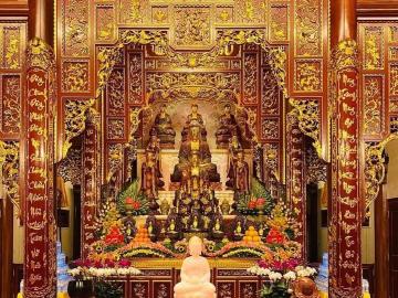 Bộ hoành phi câu đối, cửa võng cho nhà thờ họ