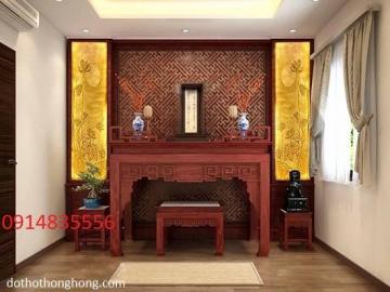 Bàn án gian thờ cho nhà thờ họ, gia tiên từ đường
