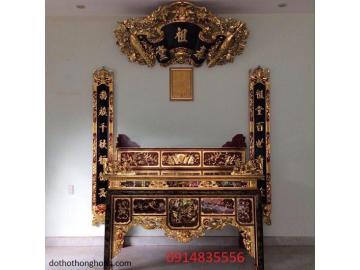 Bàn án gian thờ cho nhà thờ họ, gia tiên từ đường