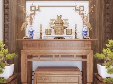 Mẫu bàn thờ chung cư 8