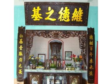 Gia công hoàng phi câu đối gỗ mộc kèm sơn theo mẫu đặt