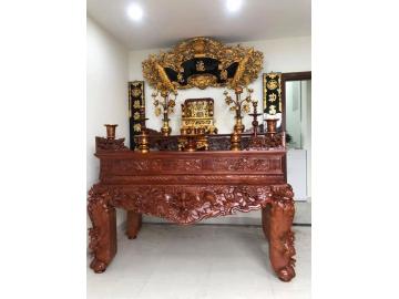 Sập thờ gia tiên đẹp, gỗ Mít, Gụ, Dổi, Lim