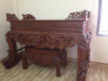 Sập thờ gia tiên đẹp, gỗ Mít, Gụ, Dổi, Lim