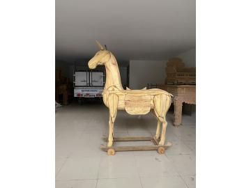 Ngựa gỗ thờ - Tượng ông ngựa thờ