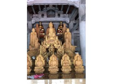 Chế tác tượng Quan Âm Thế Chí - Đồ thờ Thông Hồng