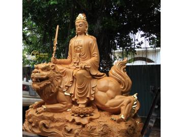 Tượng Văn Thù Phổ Hiền Bồ Tát