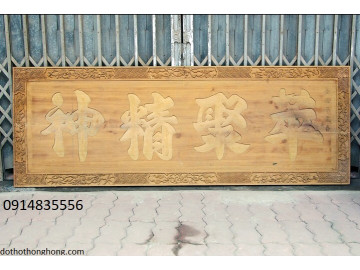 Gia công hoàng phi câu đối gỗ mộc kèm sơn theo mẫu đặt