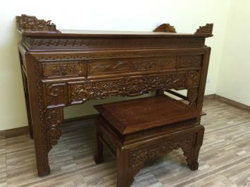 Thiết kế và đóng bàn án gian thờ tổ nhị cấp, tam cấp