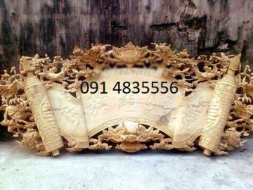 Cung cấp bức đại tự hoành phi thếp vàng, thếp bạc loại 1
