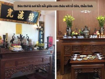 Tại sao người Việt thường chế tác bàn thờ bằng gỗ?