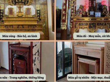 Nên chọn màu sơn bàn thờ như thế nào để hợp phong thủy?