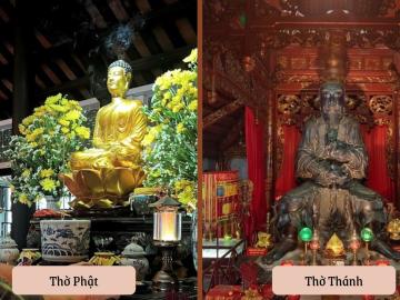Có thể thờ chung tượng Phật với tượng thánh trong văn hóa Việt Nam không?