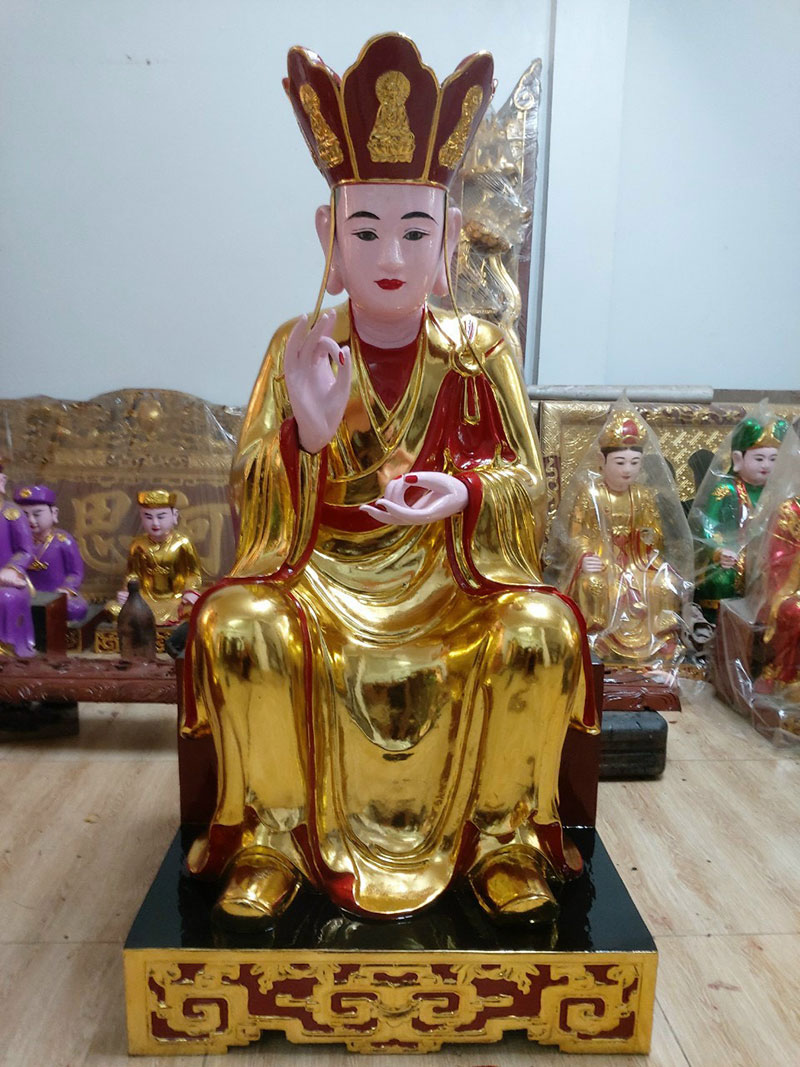 Tạo hình Tượng Địa Tạng Bồ Tát thực hiện bởi Đồ thờ Thông Hồng