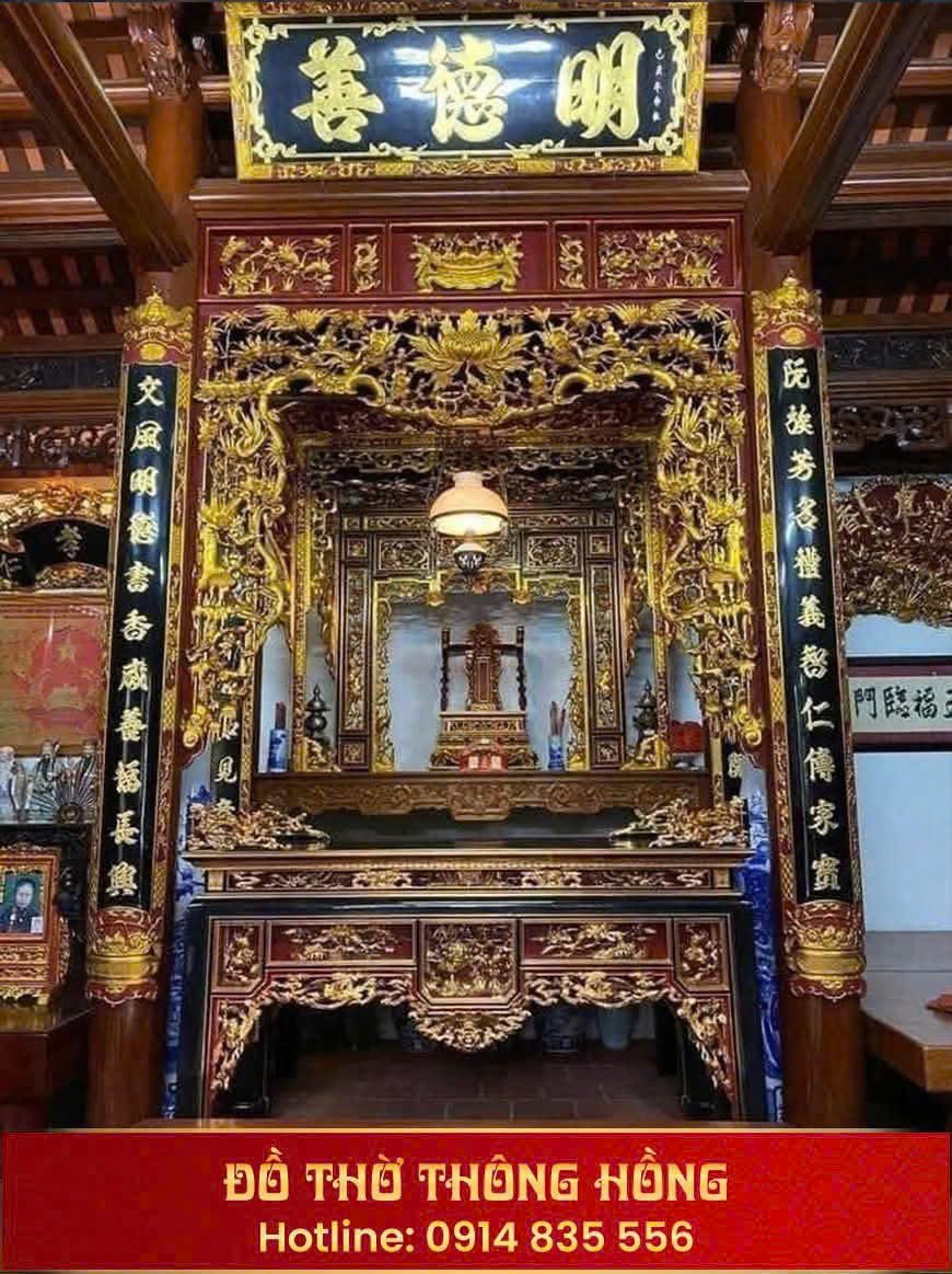 Cửa võng thiết kế riêng của Đồ thờ Thông Hồng