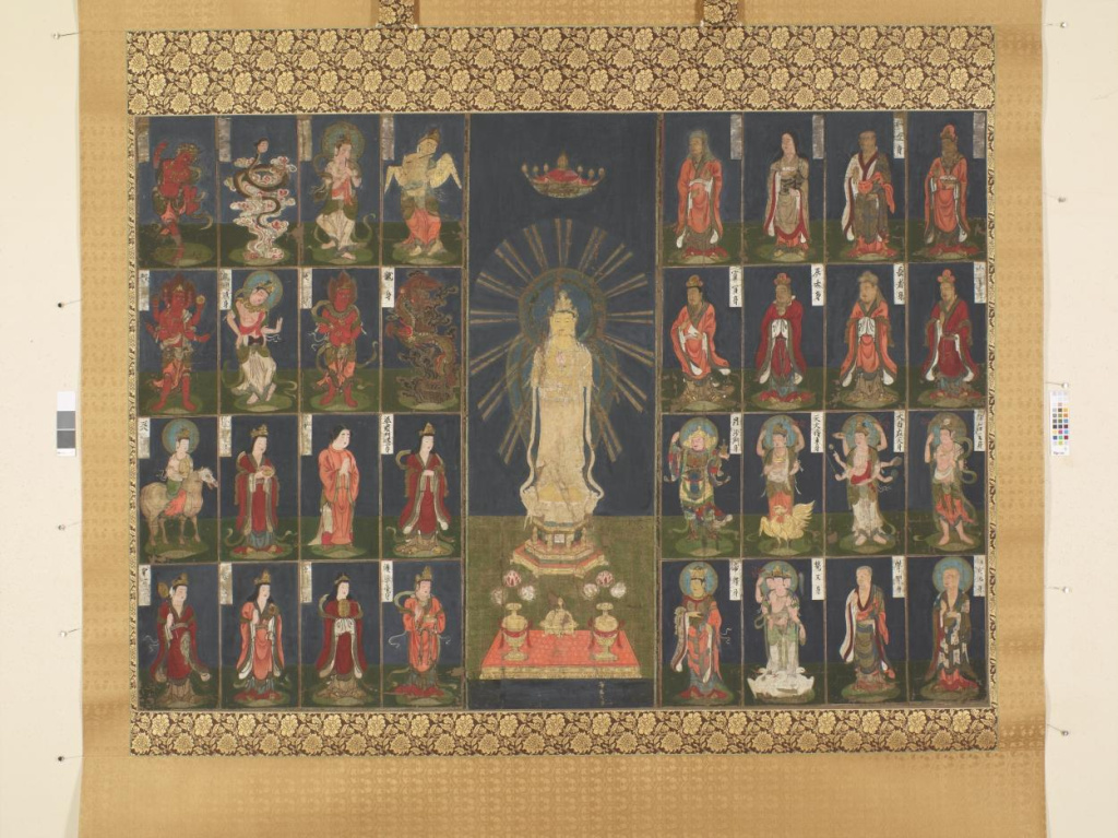 33 Quan Âm (三十三観音 – Sanjūsan Kannon) là một dòng tranh Phật giáo nổi tiếng của Nhật Bản